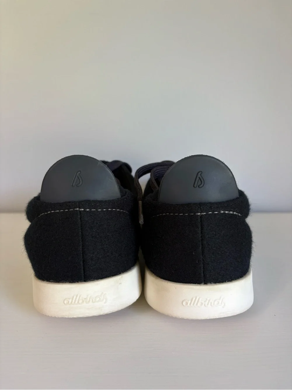 Allbirds Wool Piper Sneakers True Black White Sole Sustainable Comfort Shoe W10